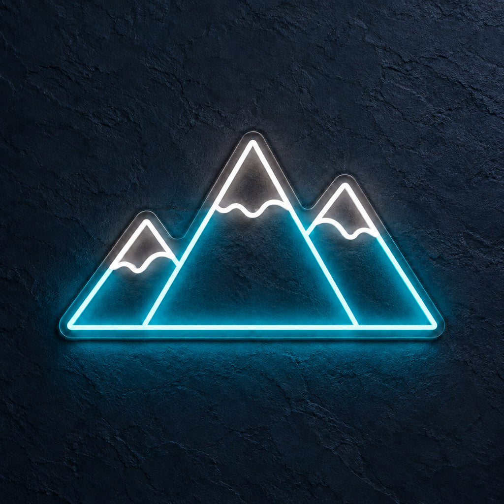 Three Mountain Peaks LED Neon Sign — original product image 01