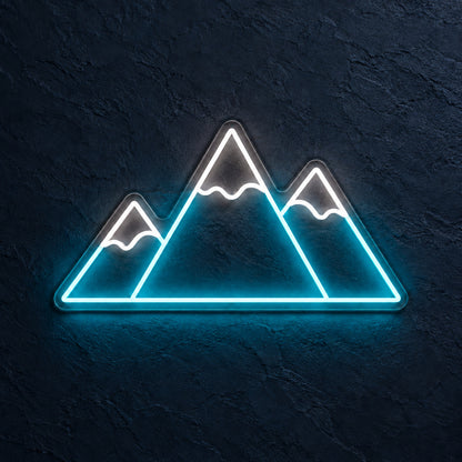 Three Mountain Peaks LED Neon Sign — original product image 01