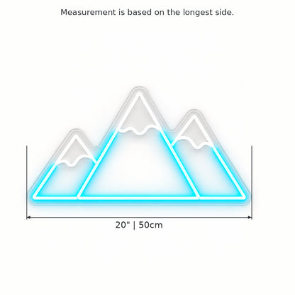 Three Mountain Peaks LED Neon Sign — original product image 03
