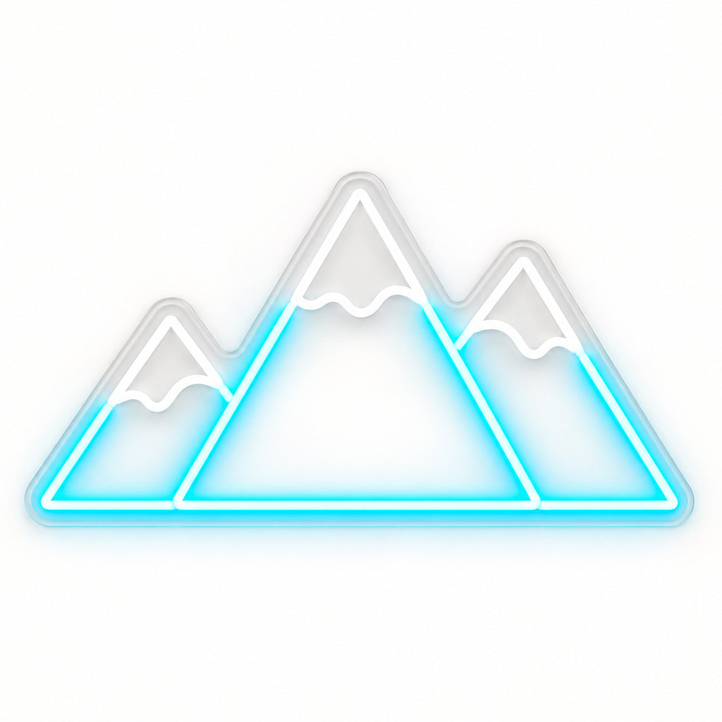 Three Mountain Peaks LED Neon Sign — original product image 06
