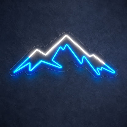 Three Ridge Mountain Range LED Neon Sign — original product image 01