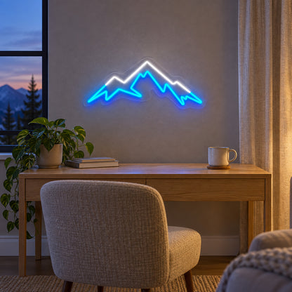 Three Ridge Mountain Range LED Neon Sign — original product image 02