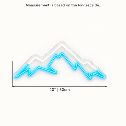 Three Ridge Mountain Range LED Neon Sign — original product image 03