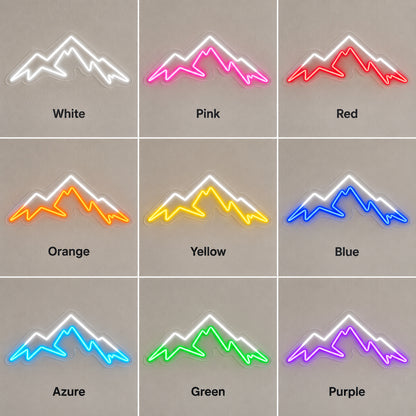 Three Ridge Mountain Range LED Neon Sign — original product image 04
