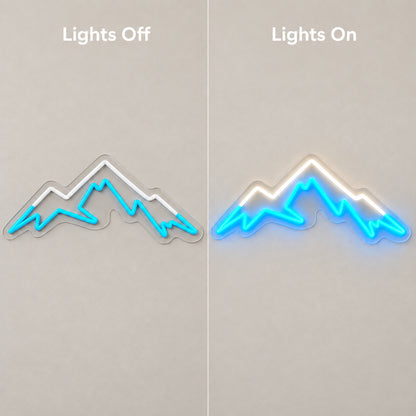 Three Ridge Mountain Range LED Neon Sign — original product image 05