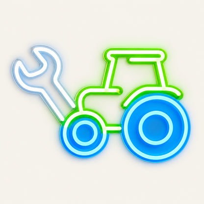 Tractor And Wrench LED Neon Sign — original product image 06