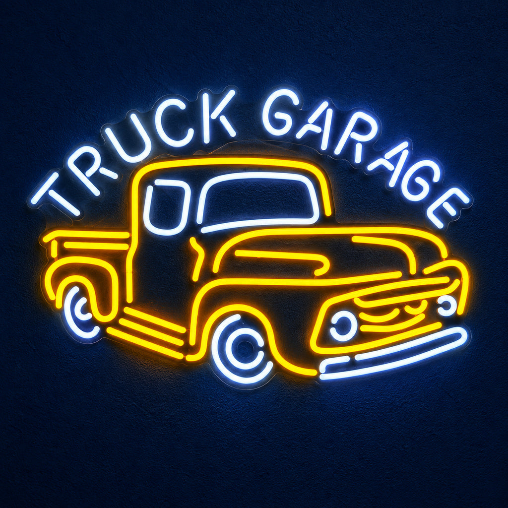 Truck Garage Old Pickup LED Neon Sign — original product image 01