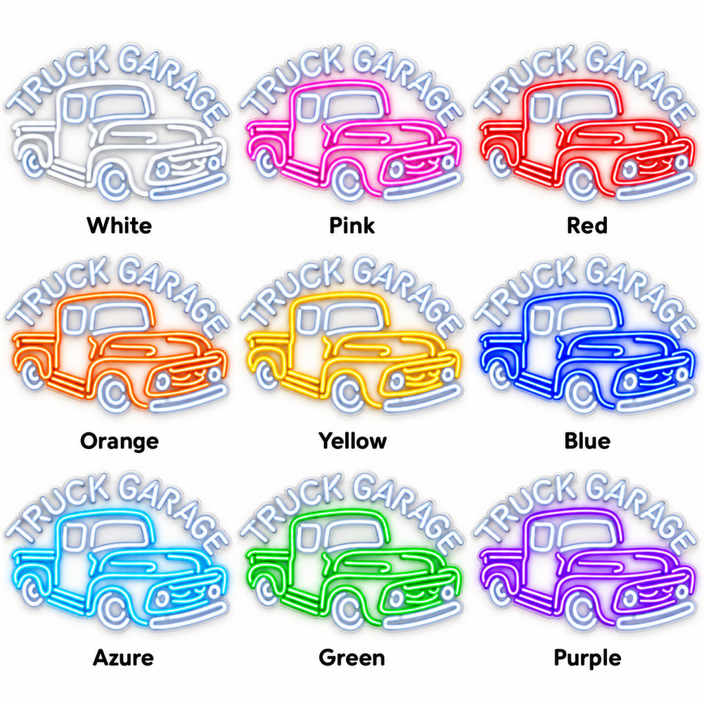Truck Garage Old Pickup LED Neon Sign — original product image 04