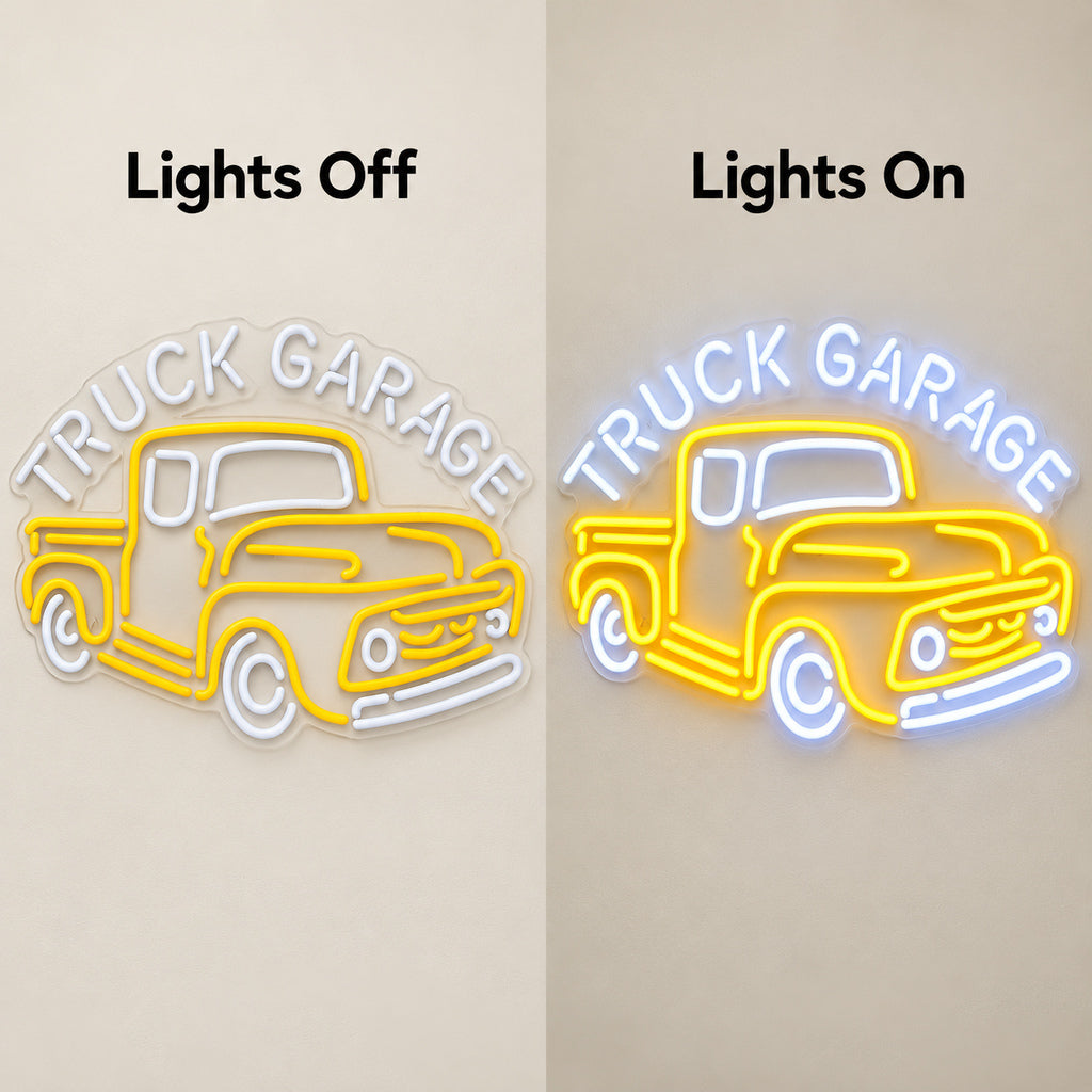 Truck Garage Old Pickup LED Neon Sign — original product image 05