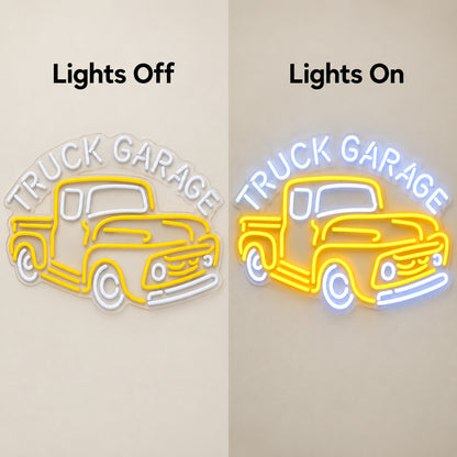Truck Garage Old Pickup LED Neon Sign — original product image 05