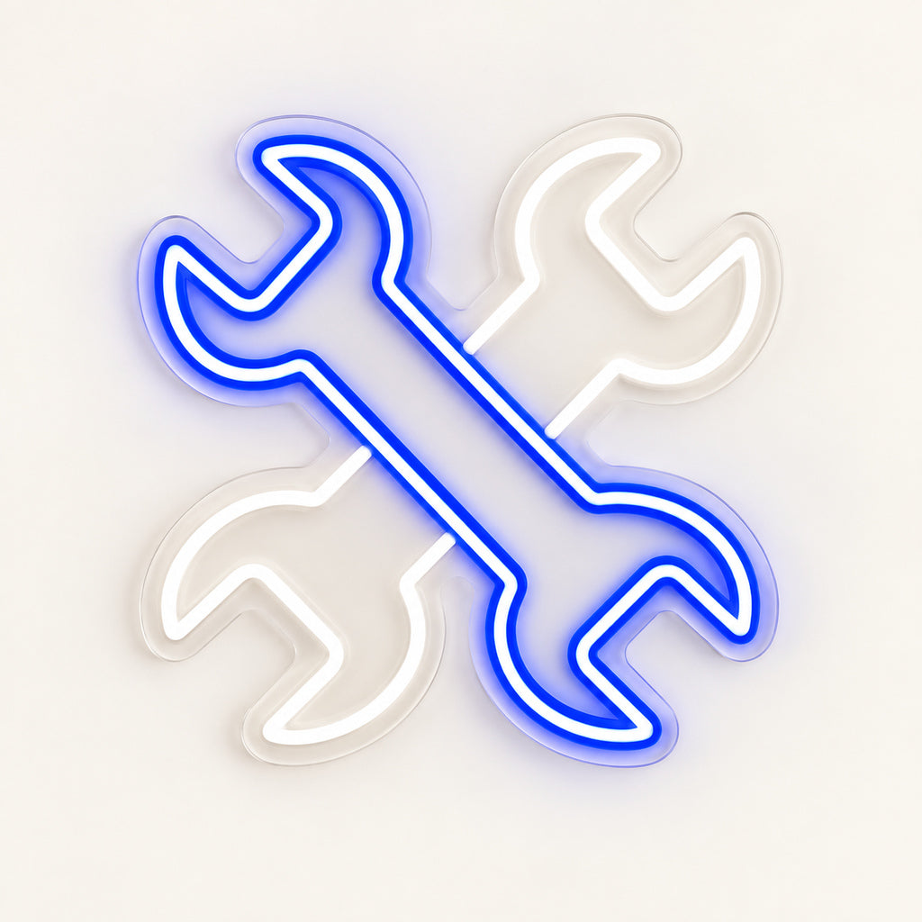 Two Wrenches Bar LED Neon Sign — original product image 06