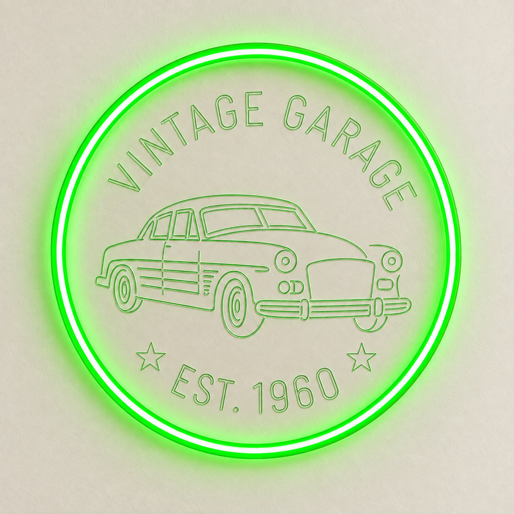 Vintage Garage Classic Car LED Neon Sign — original product image 06