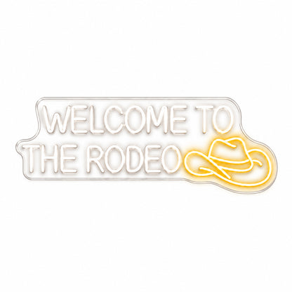 Welcome To The Rodeo Cowboy Hat LED Neon Sign — original product image 06