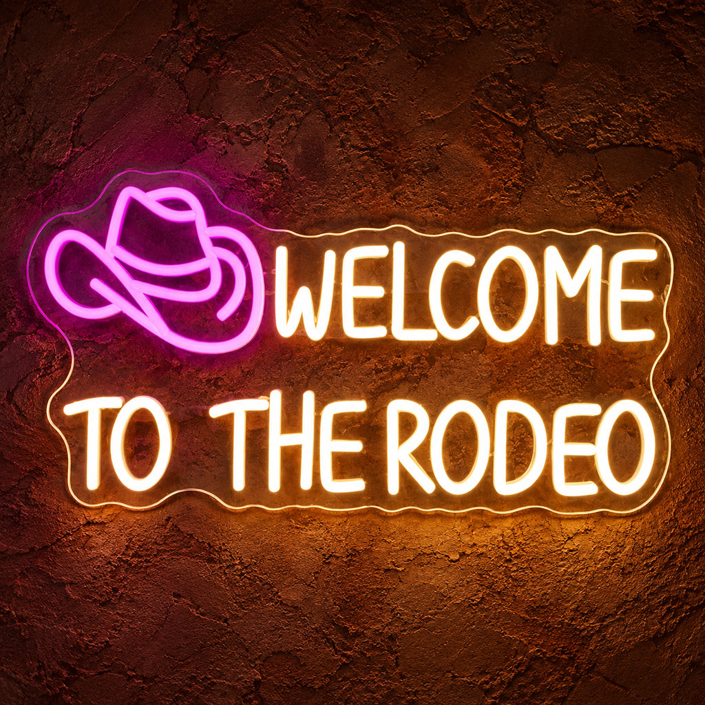 Welcome To The Rodeo LED Neon Sign — original product image 01