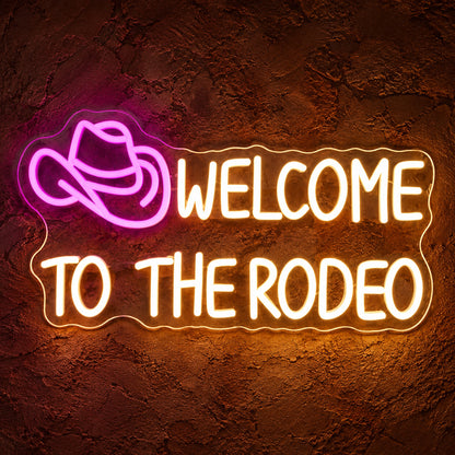 Welcome To The Rodeo LED Neon Sign — original product image 01