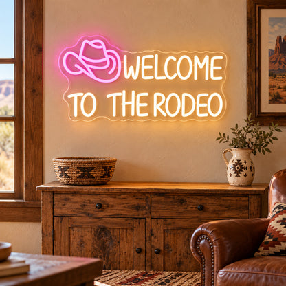 Welcome To The Rodeo LED Neon Sign — original product image 02