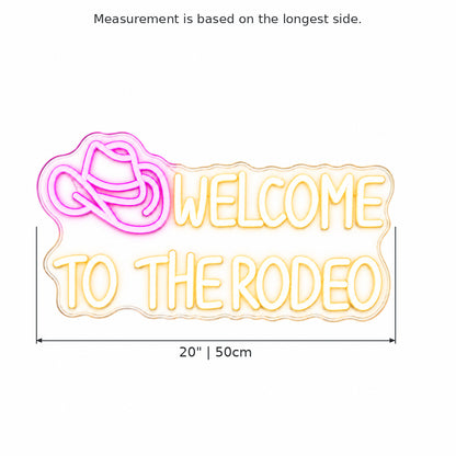 Welcome To The Rodeo LED Neon Sign — original product image 03