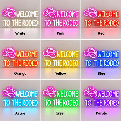 Welcome To The Rodeo LED Neon Sign — original product image 04