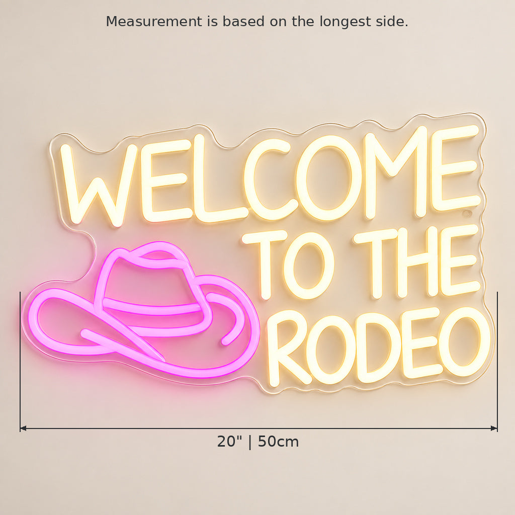 Welcome To The Rodeo Man Cave LED Neon Sign — original product image 03