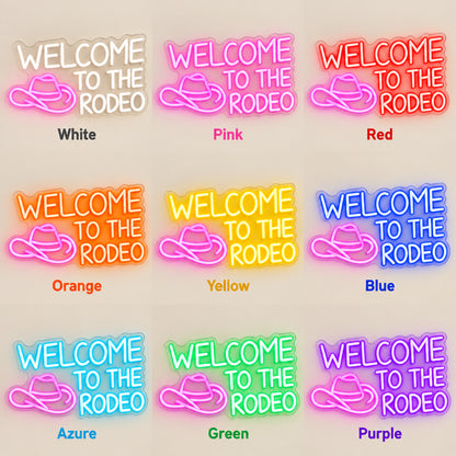 Welcome To The Rodeo Man Cave LED Neon Sign — original product image 04