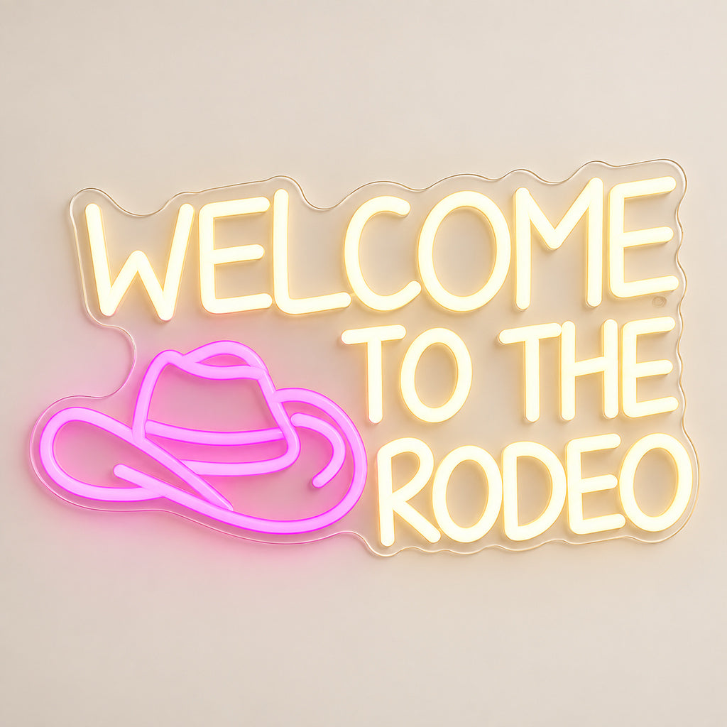 Welcome To The Rodeo Man Cave LED Neon Sign — original product image 06