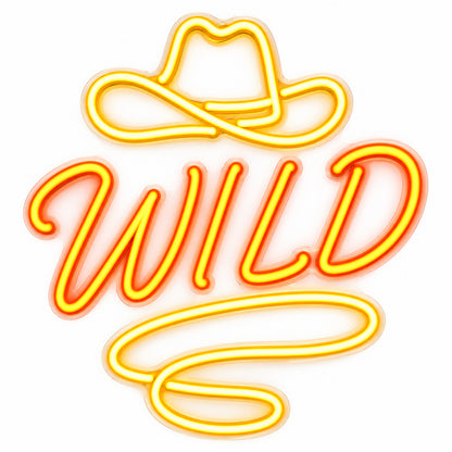 Wild Cowboy Hat Lasso Garage LED Neon Sign — original product image 06