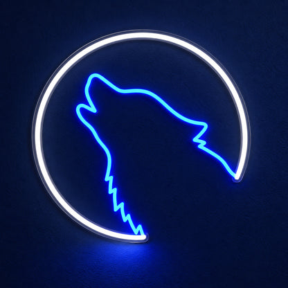 Wolf Head Emblem LED Neon Sign — original product image 01