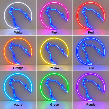 Wolf Head Emblem LED Neon Sign — original product image 04