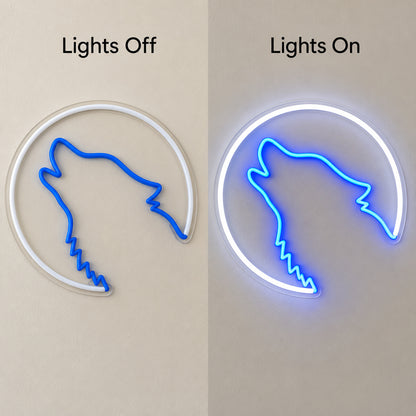 Wolf Head Emblem LED Neon Sign — original product image 05