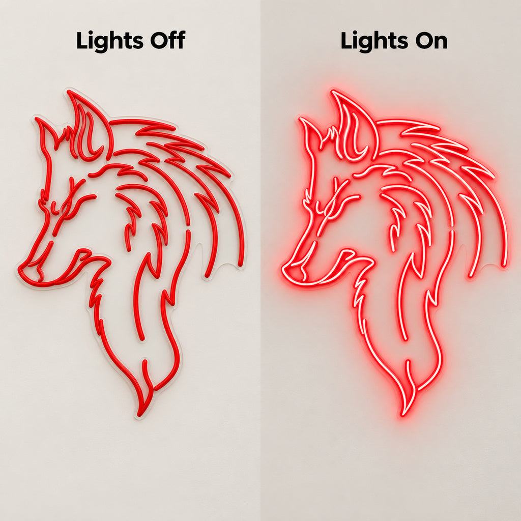 Wolf Profile Wall Art LED Neon Sign — original product image 05