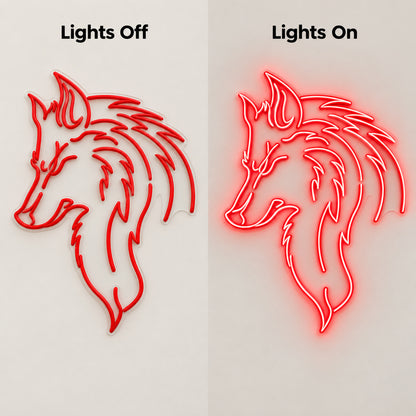 Wolf Profile Wall Art LED Neon Sign — original product image 05