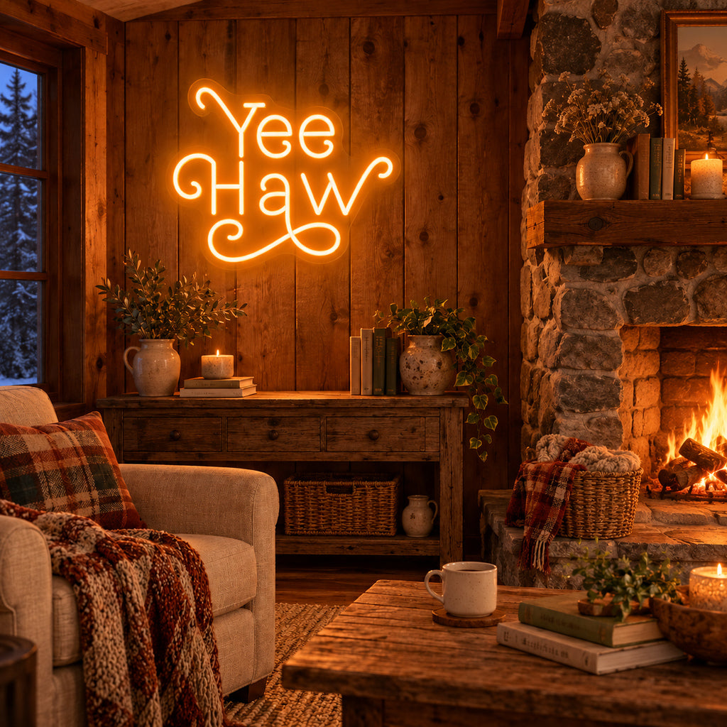 Yeehaw Western Room LED Neon Sign — original product image 02