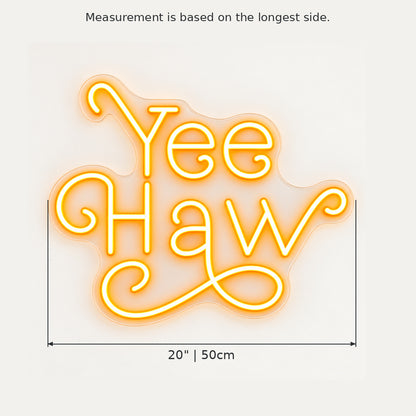 Yeehaw Western Room LED Neon Sign — original product image 03