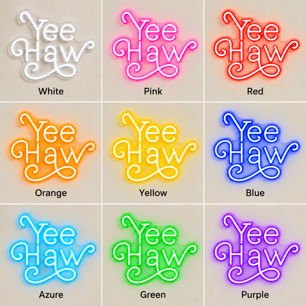 Yeehaw Western Room LED Neon Sign — original product image 04
