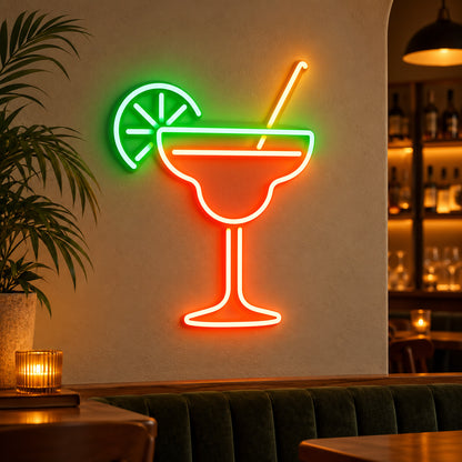 Margarita Cocktail LED Neon Sign lifestyle