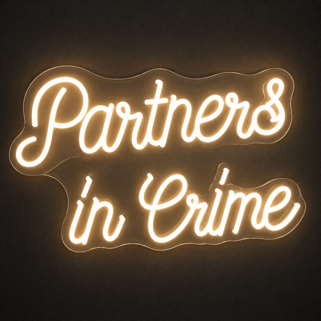 Partners In Crime LED Neon Sign main product image