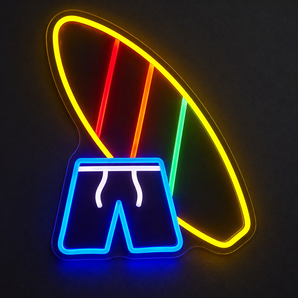Surfboard And Shorts LED Neon Sign main product image
