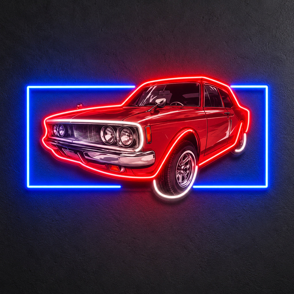 Vintage Red Muscle Car LED Neon Sign main product image