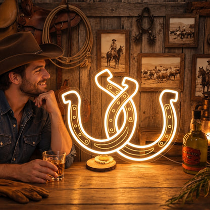 Horseshoe Bar Table LED Neon Sign image 02
