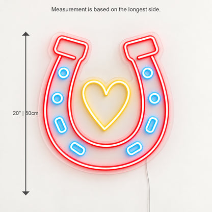 Horseshoe Heart LED Neon Sign image 05