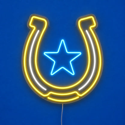 Horseshoe Lucky Star LED Neon Sign image 06