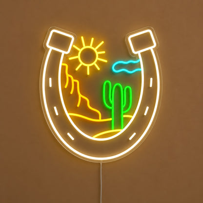 Horseshoe Mountains Cactus LED Neon Sign image 06
