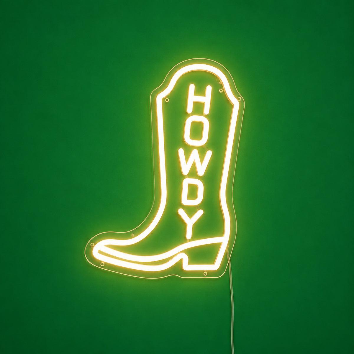 Howdy Cowboy Boot LED Neon Sign image 06