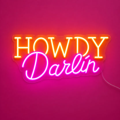 Howdy Darlin Bedroom LED Neon Sign image 06