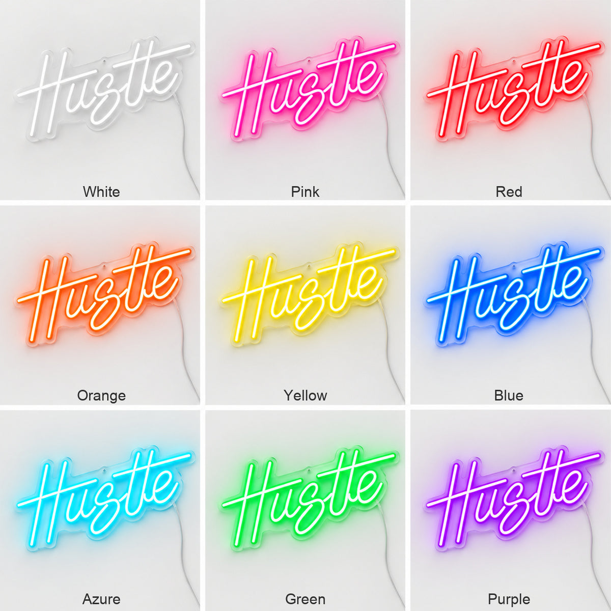 Hustle LED Neon Sign Garage Neon Sign image 04