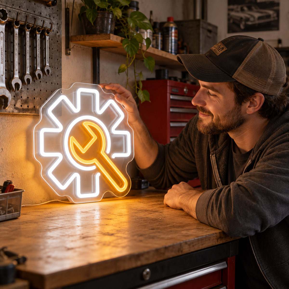 Industrial Gear LED Neon Sign image 02