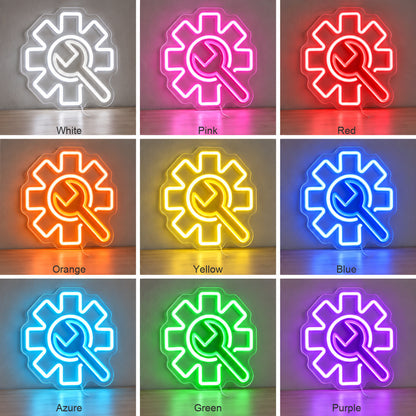 Industrial Gear LED Neon Sign image 04
