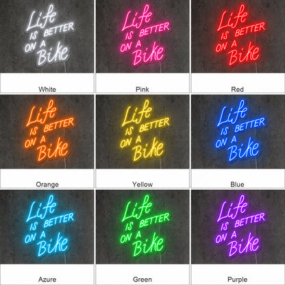 Life Is Better On A Bike LED Neon Sign image 04