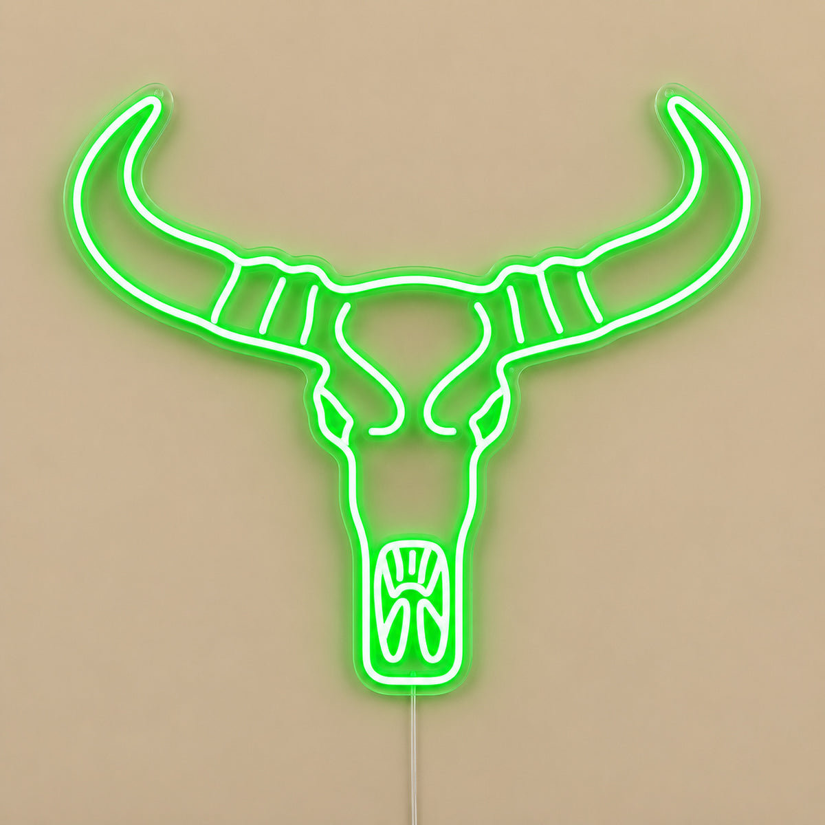 Longhorn Bull Skull Wall Decor LED Neon Sign image 06