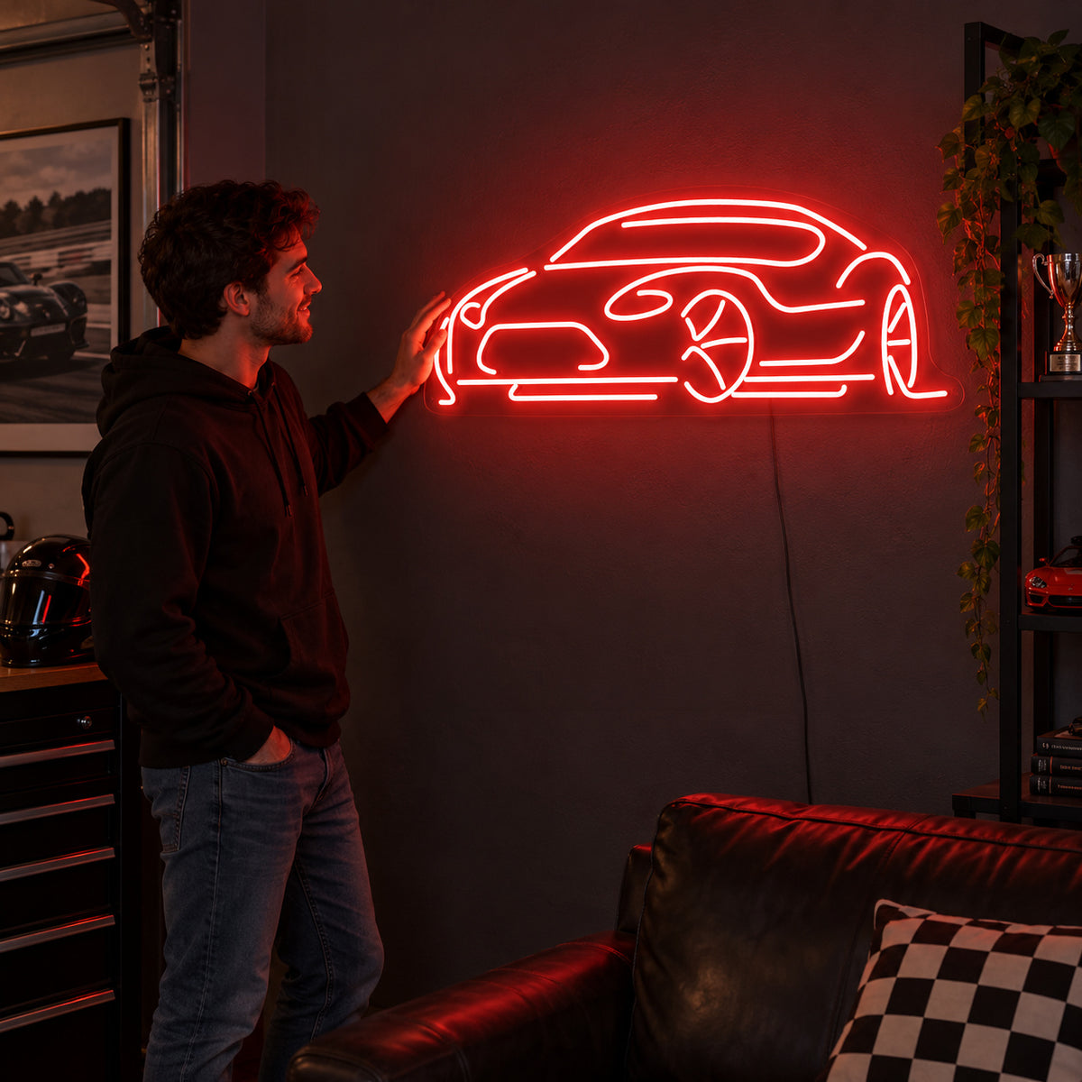 Low Profile Sports Car LED Neon Sign image 02